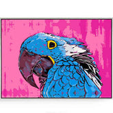 Paint by Numbers Parrot Blue